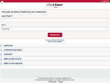 Tablet Screenshot of clicandtour.fr